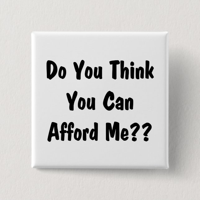 afford me 2 inch square button (Front)