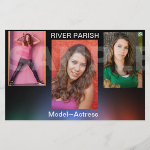 Affordable Model Headshot Comp Cards Zed