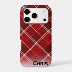 Affordable red plaid phone case
