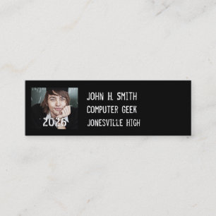 Affordable Senior Pictures Mini Business Card
