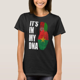 Afghan And Burkinabé Mix Dna Flag Heritage T-Shirt