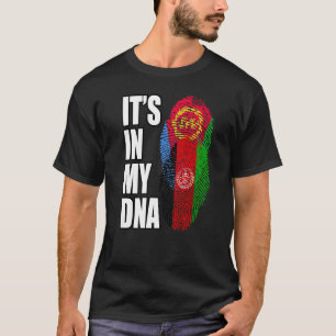 Afghan And Eritrean Mix Dna Flag Heritage T-Shirt
