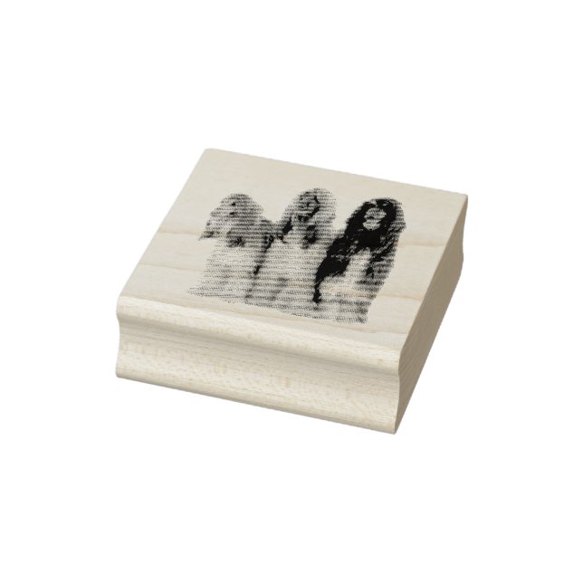 Afghan greyhounds rubber stamp (Stamp)