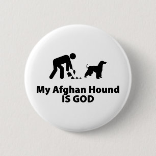 Afghan Hound 2 Inch Round Button