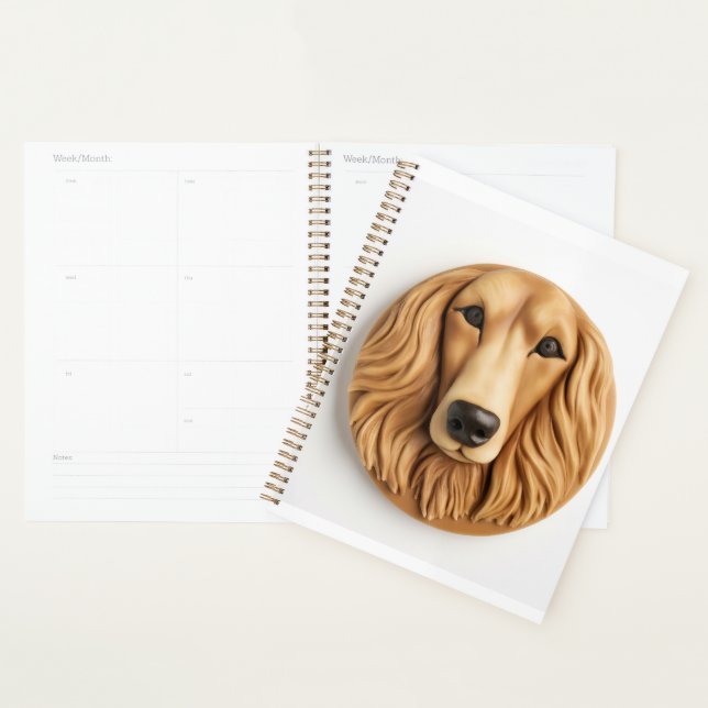 Afghan Hound 3D Inspired Planner (Display)