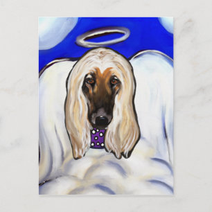 Afghan Hound Angel Postcard
