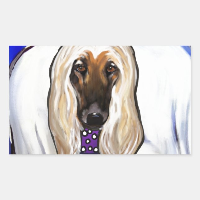 Afghan Hound Angel Sticker (Front)