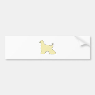 afghan hound bumper sticker
