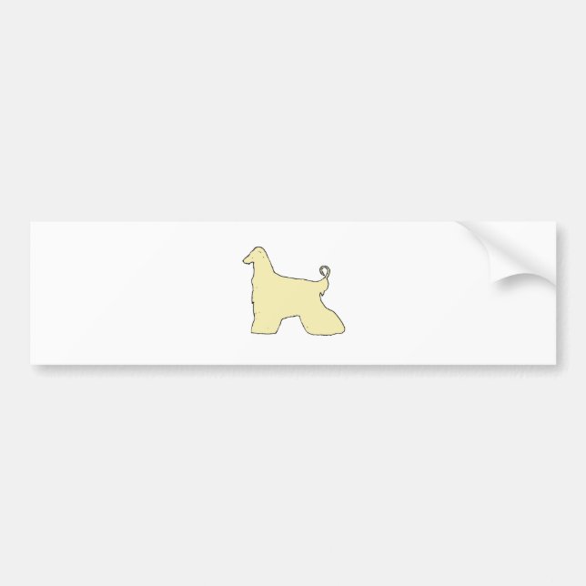 afghan hound bumper sticker (Front)
