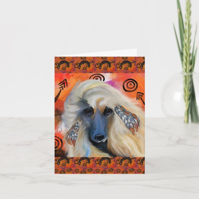 Afghan Hound     Card (Front)