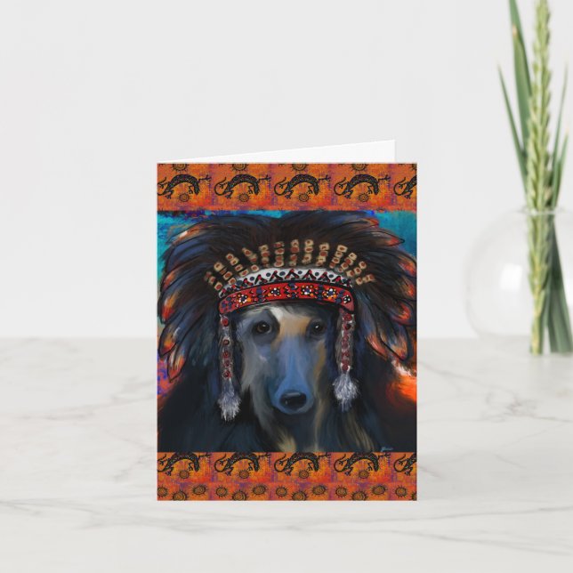Afghan Hound    Card (Front)