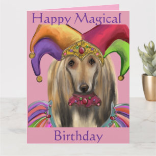 AFGHAN HOUND CARD