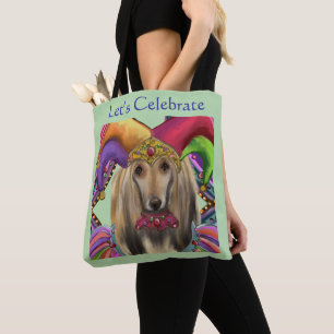 AFGHAN HOUND CARD TOTE BAG
