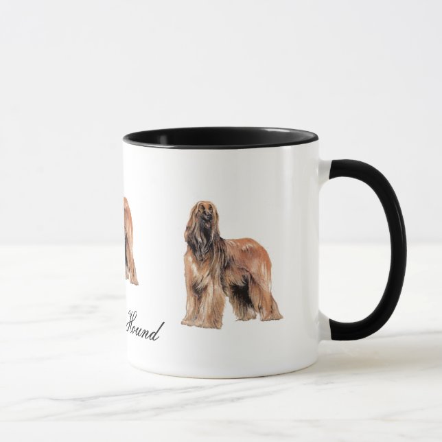 Afghan Hound Ceramic Mug (Right)
