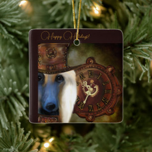 Afghan Hound Ceramic Ornament