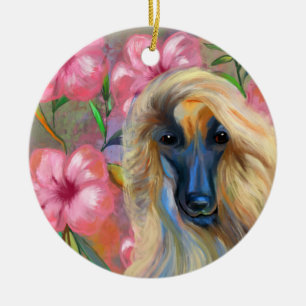Afghan Hound Ceramic Ornament