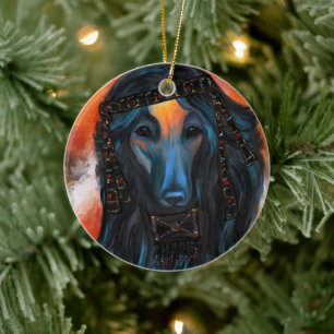 Afghan Hound          Ceramic Ornament