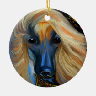 Afghan Hound     Ceramic Ornament