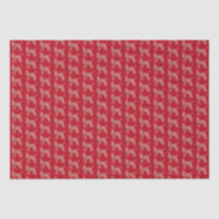 Afghan Hound Christmas Dog Silhouette Red