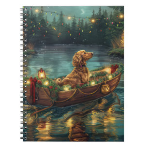 Afghan Hound Christmas Festive Voyage Notebook