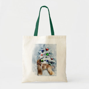 Afghan Hound Christmas Gifts Tote Bag