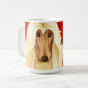 Afghan Hound Colour Block Coffee Mug