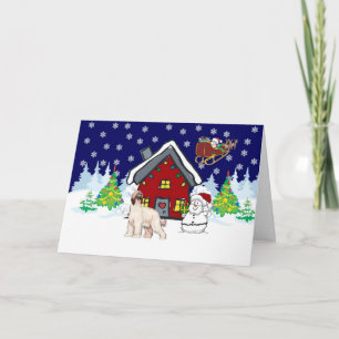 Afghan Hound Country Christmas Holiday Card