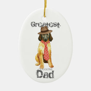 Afghan Hound Dad Ceramic Ornament