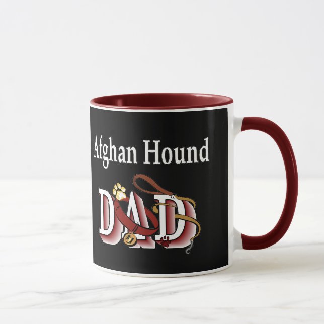 Afghan Hound Dad Mug (Right)