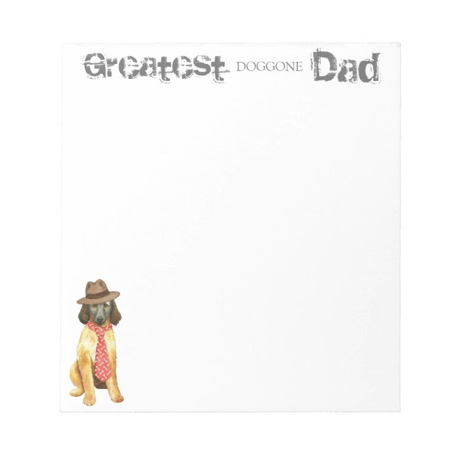 Afghan Hound Dad Notepad (Front)