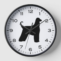 Afghan Hound Dog Breed Silhouette