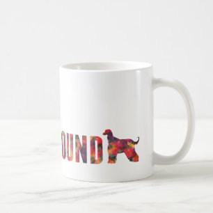 Afghan Hound Dog Colourful Graphic Multi Mug