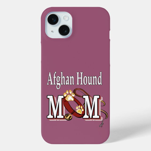 Afghan Hound Dog Mom Case-Mate iPhone Case (Back)