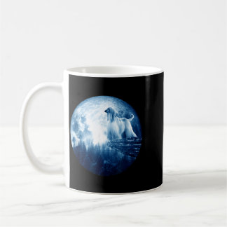 Afghan Hound Dog Moon Dog Mom Dad Women Men Dog Coffee Mug
