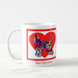 Afghan Hound Dog Red Valentine’s Day Coffee Mug