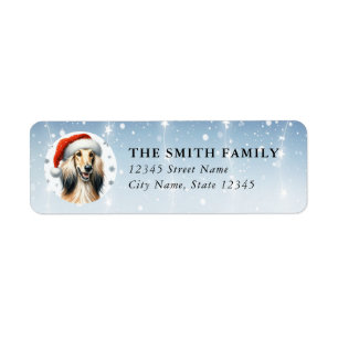 Afghan Hound Dog Return Address Labels