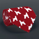 Afghan Hound Dog Silhouettes Pattern Red and White Tie<br><div class="desc">This original Afghan Hound silhouettes pattern neck tie makes a great gift for dog dads! Available in a variety of colours, this cool tie makes a statement for Afghan lovers. An awesome gift for the guy who wears a tie for business, or for special events like holiday programs, AKC dog...</div>