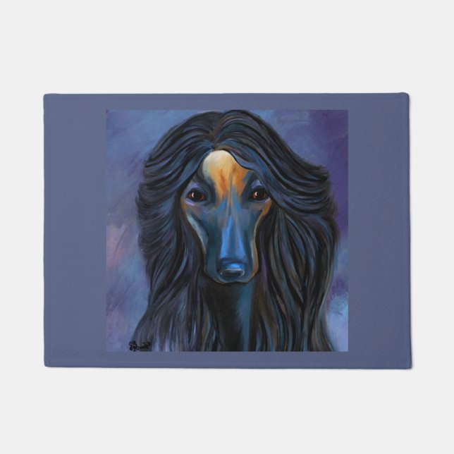 Afghan Hound     Doormat (Front)