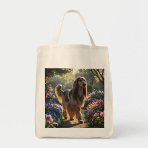Afghan Hound Elegant Grocery Tote Bag