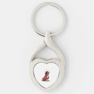 Afghan Hound Elegant Noel dog Keychain