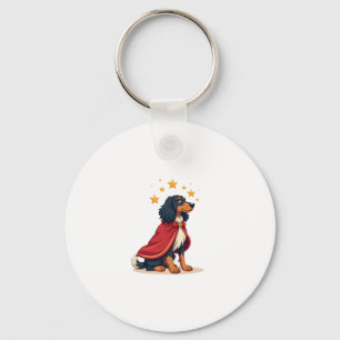 Afghan Hound Elegant Noel Keychain