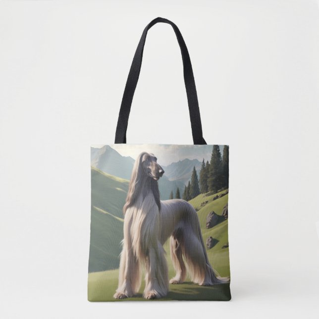 Afghan Hound Elegant Tote Bag (Front)
