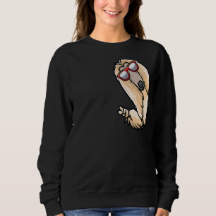 Afghan Hound From Side With Sunglasses Sweatshirt