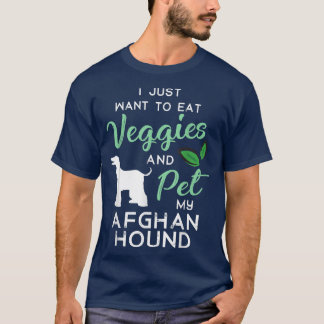 Afghan Hound Funny Vegan Dog Lover Owner Xmas Birt T-Shirt
