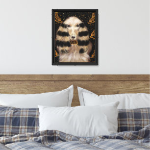 AFGHAN HOUND GOLD CANVAS PRINT