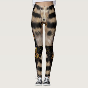 AFGHAN HOUND GOLD  LEGGINGS