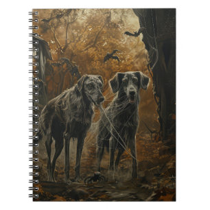 Afghan Hound Halloween Night Doggy Delight Notebook