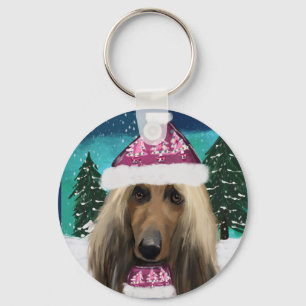 Afghan Hound Keychain