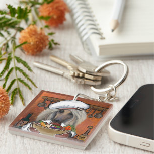Afghan Hound Keychain