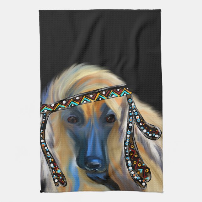 Afghan Hound        Kitchen Towel (Vertical)
